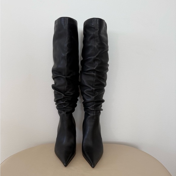 Michael Kors Shoes - Michael Kors Black Slouchy Boots Pointed Toe Stiletto Heel Women’s Size 5.5M